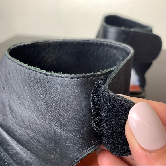 Arts Thread X Urban Outfitters Black Make It Fringe Platform Chunky Ankle Boots - Picture 9 of 14